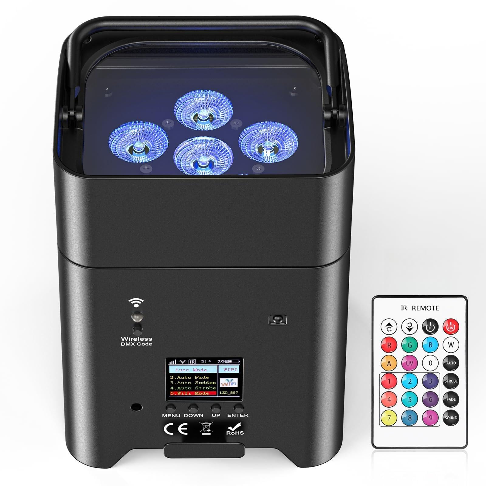 PUZILOZA DMX-14CH 5-in-1 LED Stage Light
