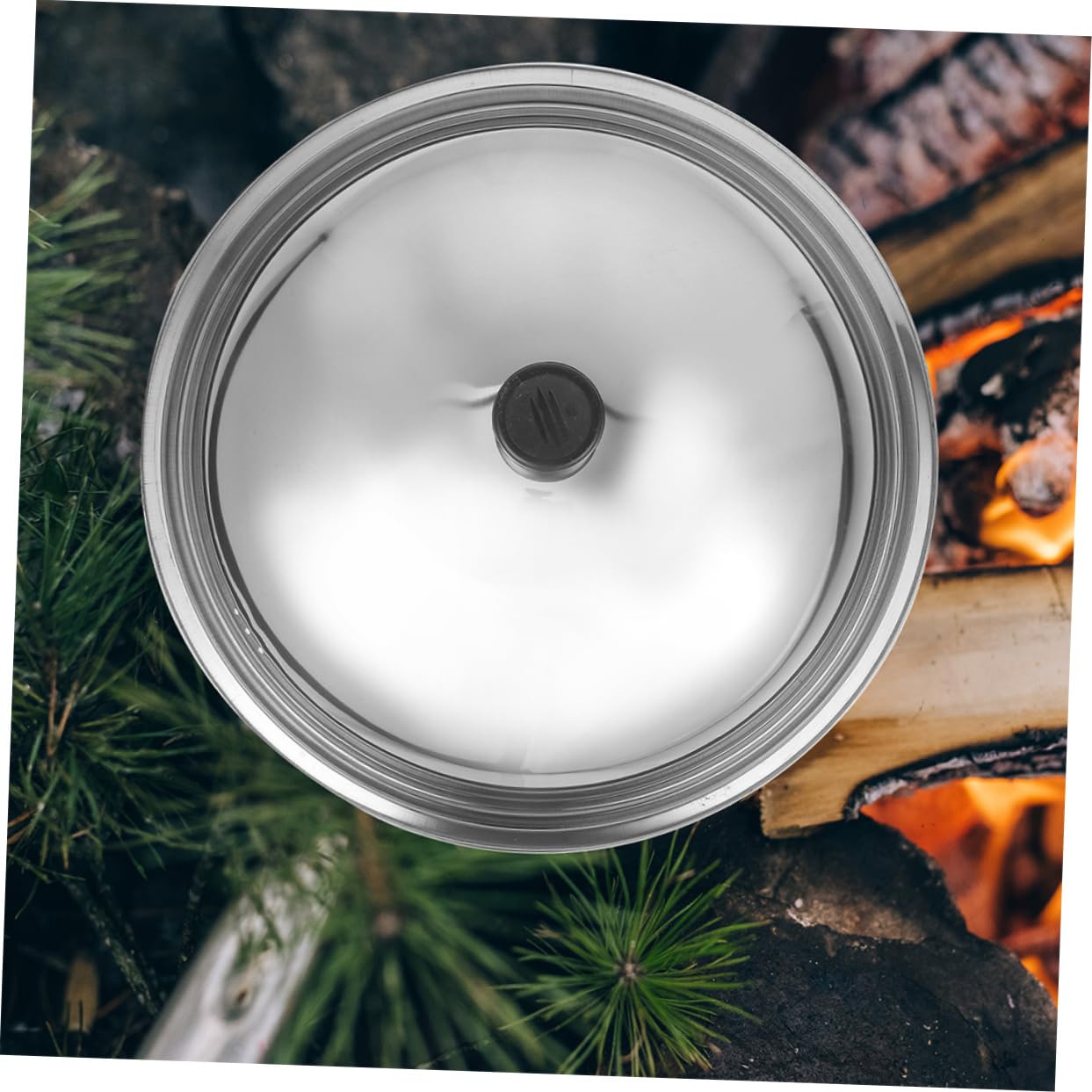 Couvercle De Casserole En Verre Trempé Et Acier Inox 34 Cm – Bouton Rond, Anti-brûlure, Visible & Pratique