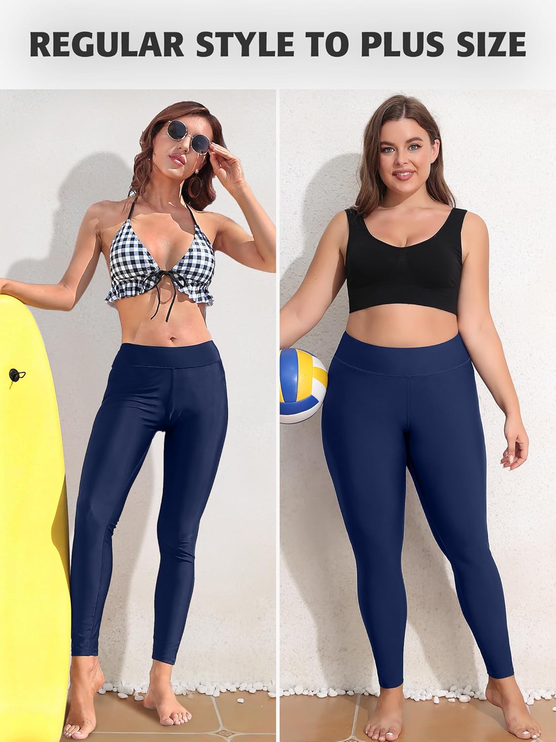 ATTRACO High Waisted Swim Pants - Women's Swim Leggings - Image 5