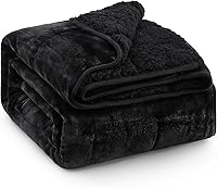 EazfyPro 15 lbs Sherpa Fleece Weighted Blanket Dual-Sided Fluffy 60x80" for Adults - No Bunching, Deep Pressure Sleep Aid