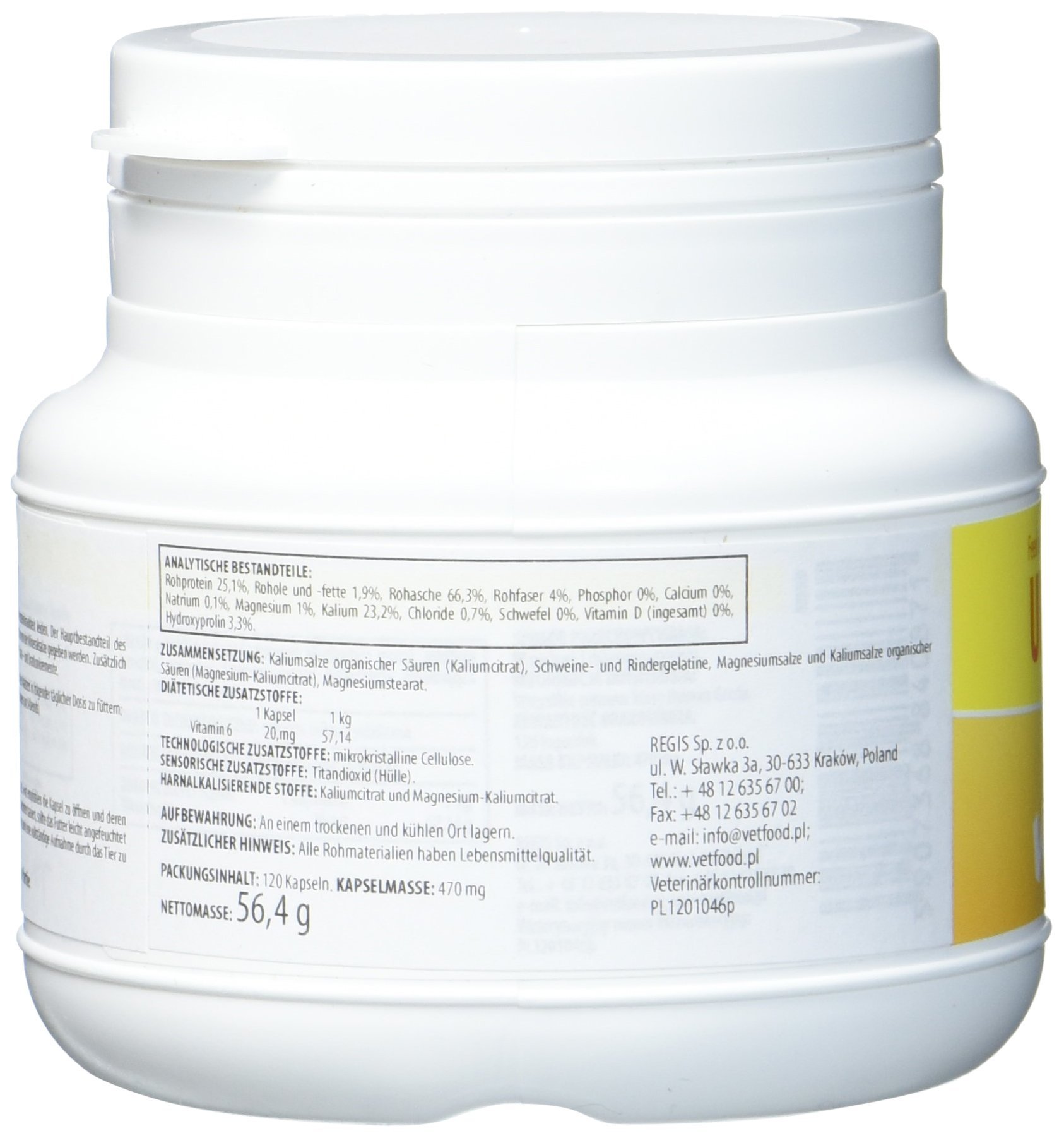 UroForce Plus | Reduziert Risiko von Oxalaten und Uraten | Gegen sauren Urin | Für Hunde & Katzen | 120 Kapseln