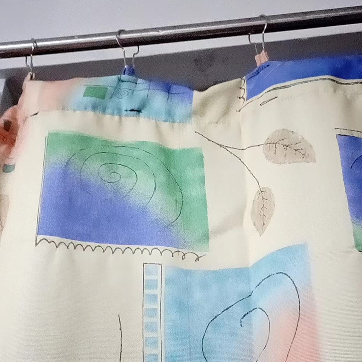 200 ganci per tenda da doccia resistenti alla ruggine, anelli decorativi in metallo, facili da installare, ganci per tende da doccia, aste per tende, fodera per tenda da doccia