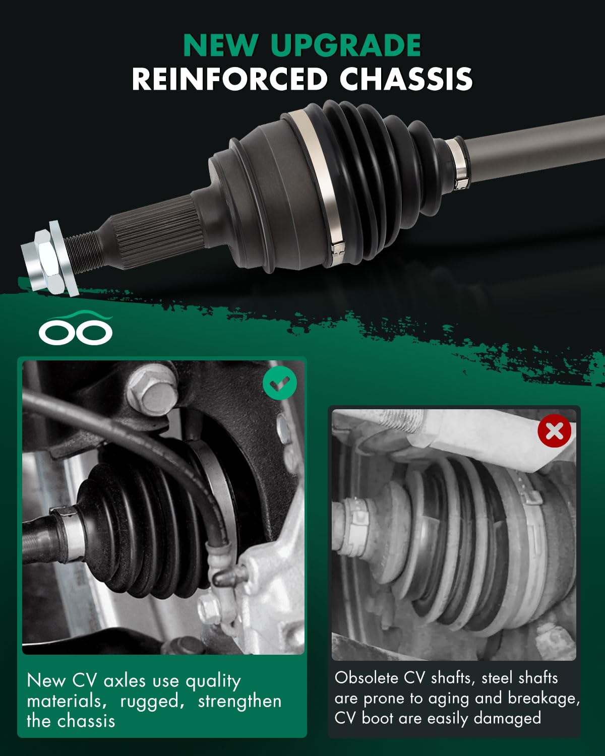 4x4 Front CV Axle For Chevy Silverado Suburban GMC Sierra Yukon - Foto 4