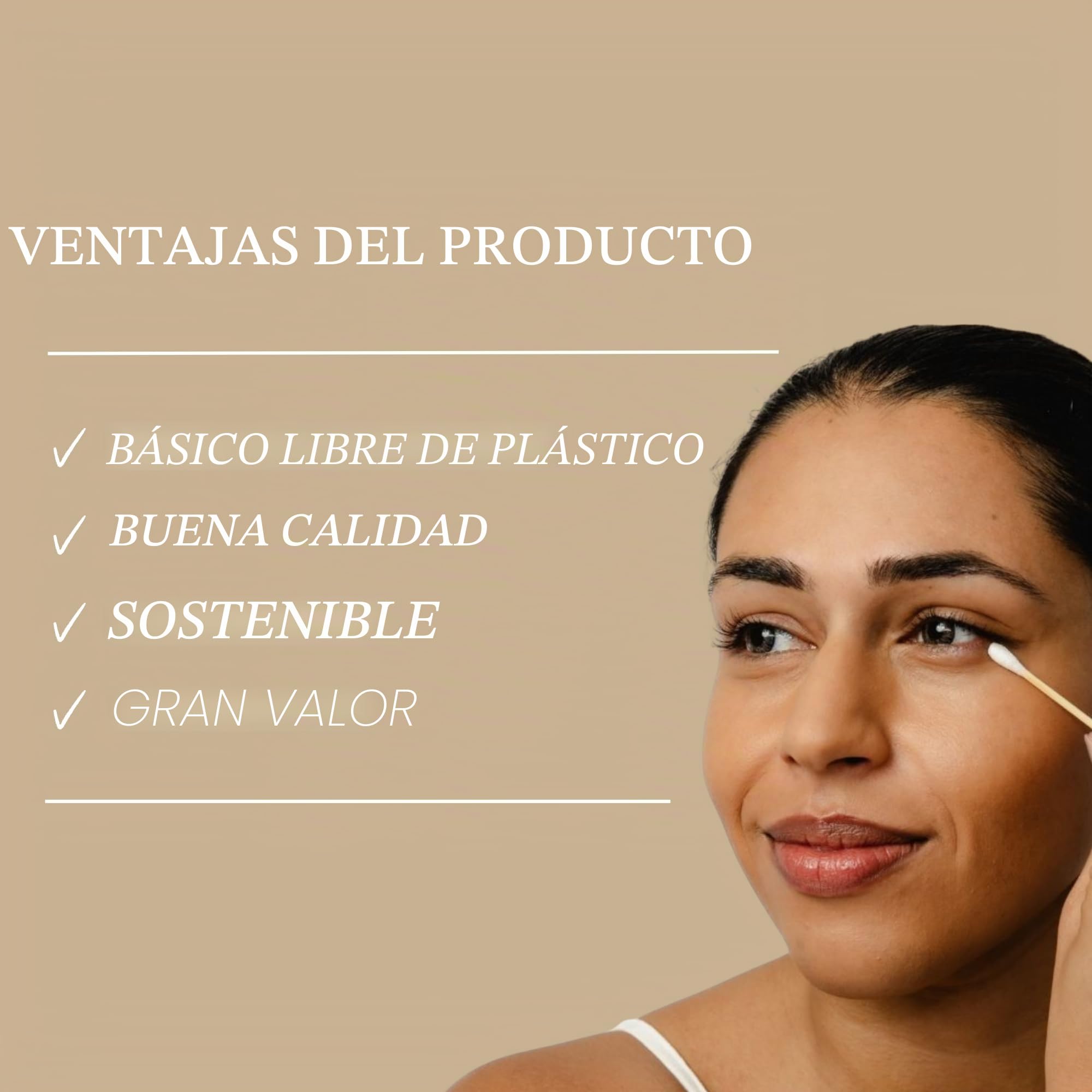 UpCircle Bastoncillos de algodón de bambú, 200 piezas, biodegradables, sostenibles, sin plástico, totalmente reciclables, ecológicos, un básico para cualquier baño