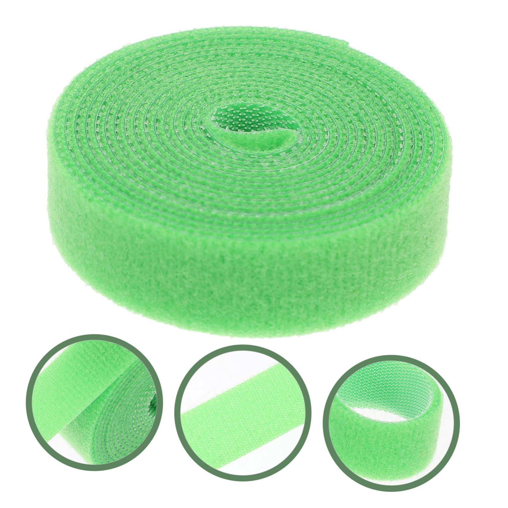 ifundom Vínculo Apoyo Atar Vinculante Soportes De Plantas para Jardín Interior Apoya Cinta De Jardín para Plantas De Exterior Clips De Plantas De Jardín Nylon Verde 4 Rollos*4