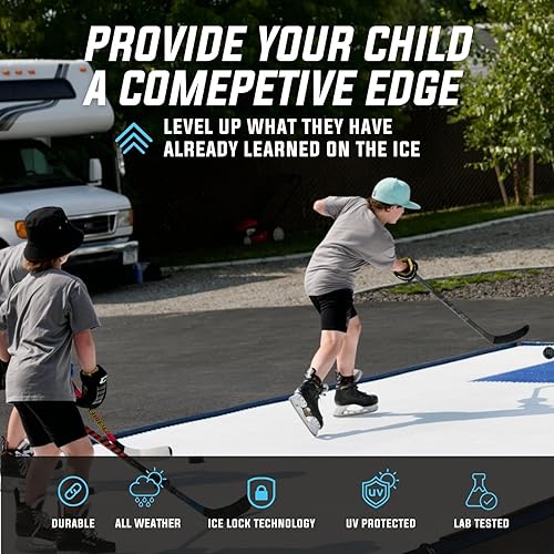 Miniatura 4 de Skate Anytime - Hielo sintético para hockey - Azulejos de hielo artificiales patinables - Pista de hielo para patio trasero - Ampliable