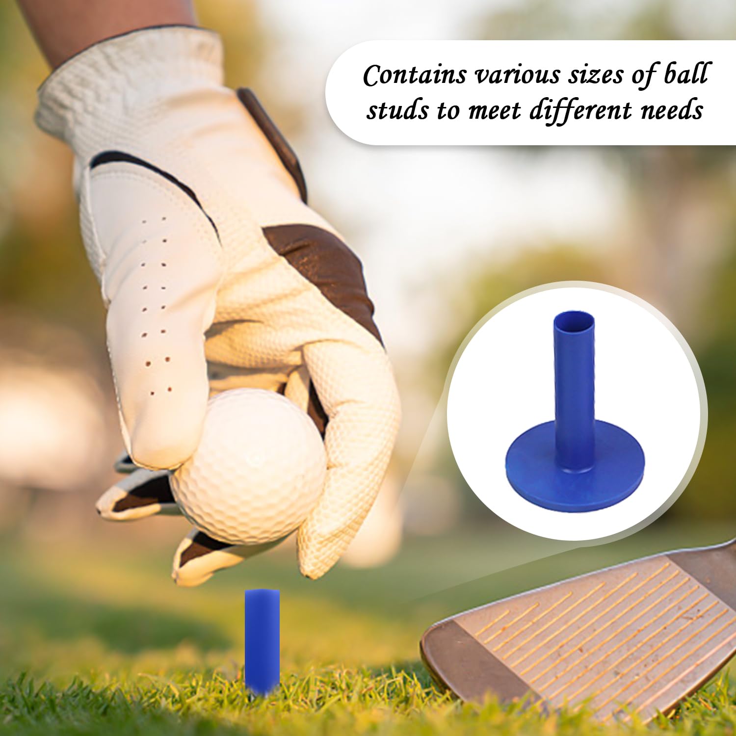 10 Punte in Gomma, Accessori da Golf, Magliette da Golf, Accessori per La Pratica del Golf