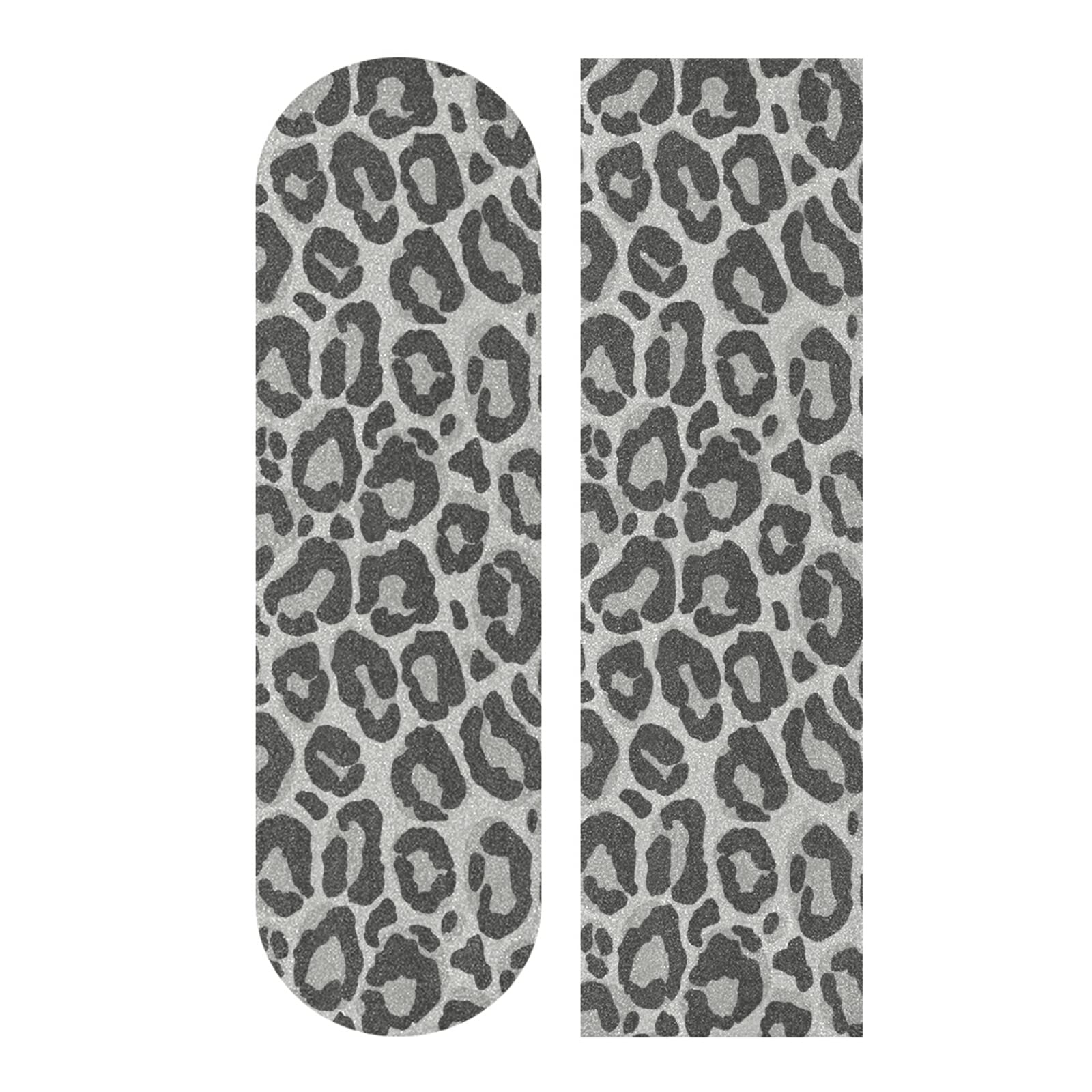 Grip De Skateboard Mnsruu – Papier Verre Léopard, 84x23cm, Antidérapant, Sans Bulles