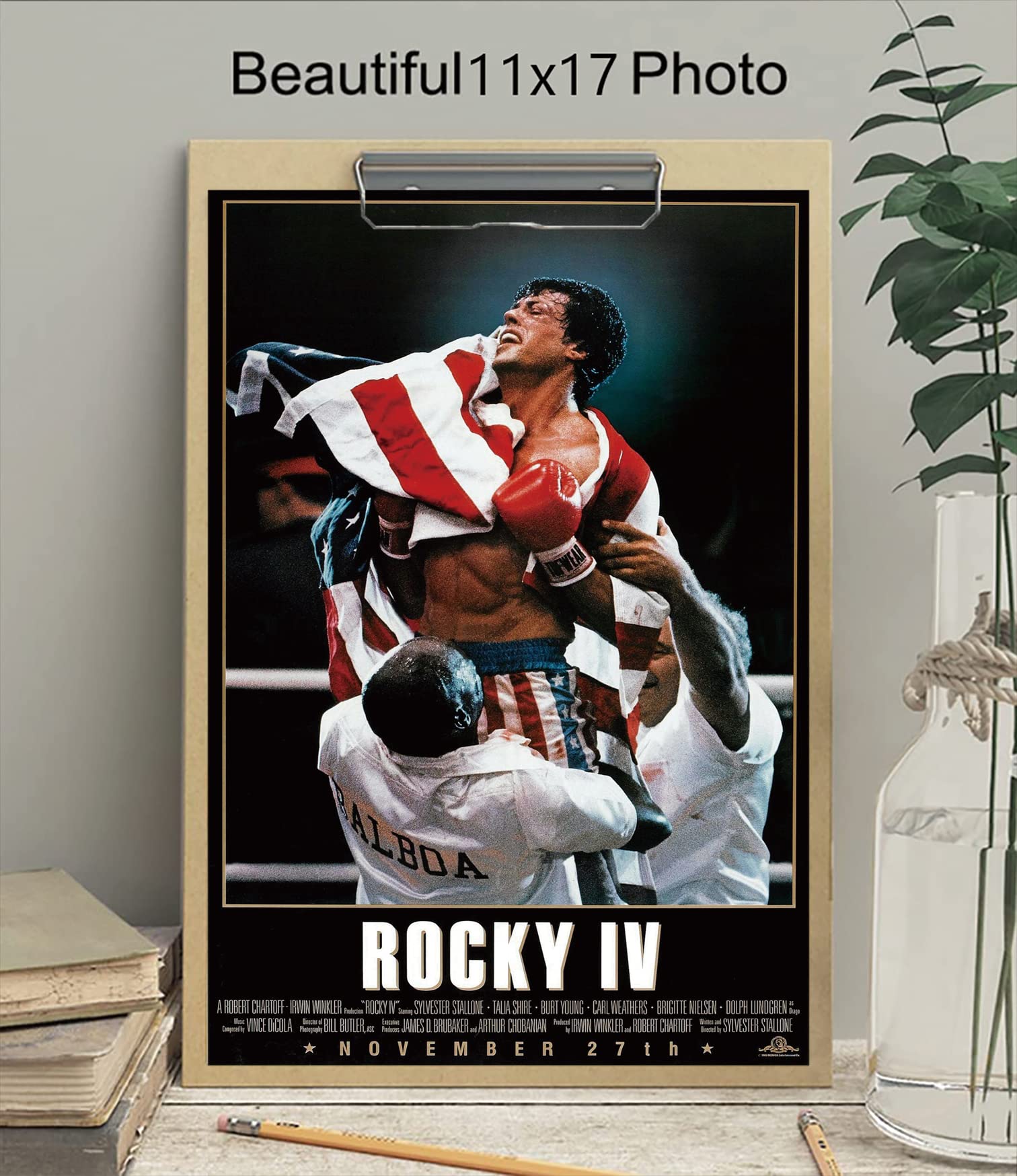 Amazon.com: Rocky IV 4 Movie Poster - Matte poster Frameless Gift