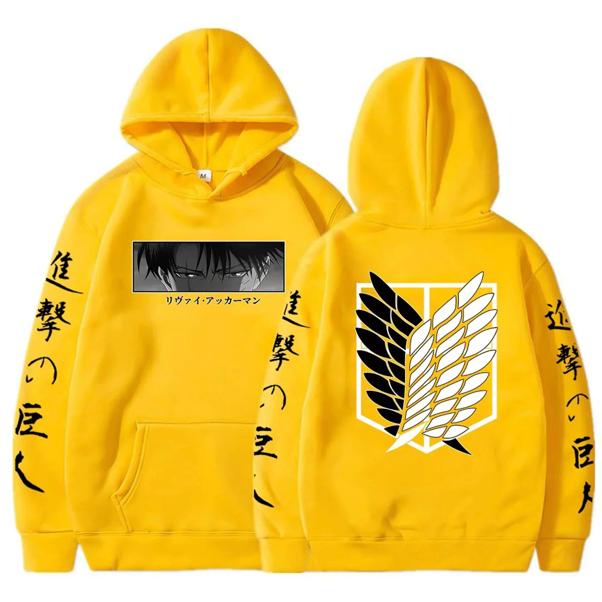 ITERHot Anime Attack On Titan Hoodies Levi Shingeki No Kyojin Print Hooded Men Women Clothes Plus Size Sweatshirt Harajuku Pullover