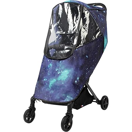 Hrzeem Rain Cover for Baby Stroller, Universal EVA Waterproof Snowproof Windproof Stroller Protective Cover Breathable Stroller Rain Cover for All Weathers (Starry Sky)