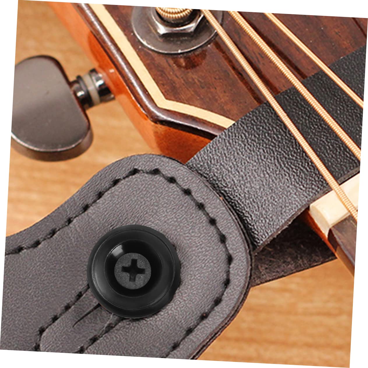 NULYLU Guitar Strap Buckles Electric Guitar Accessories Metal Button Black Random