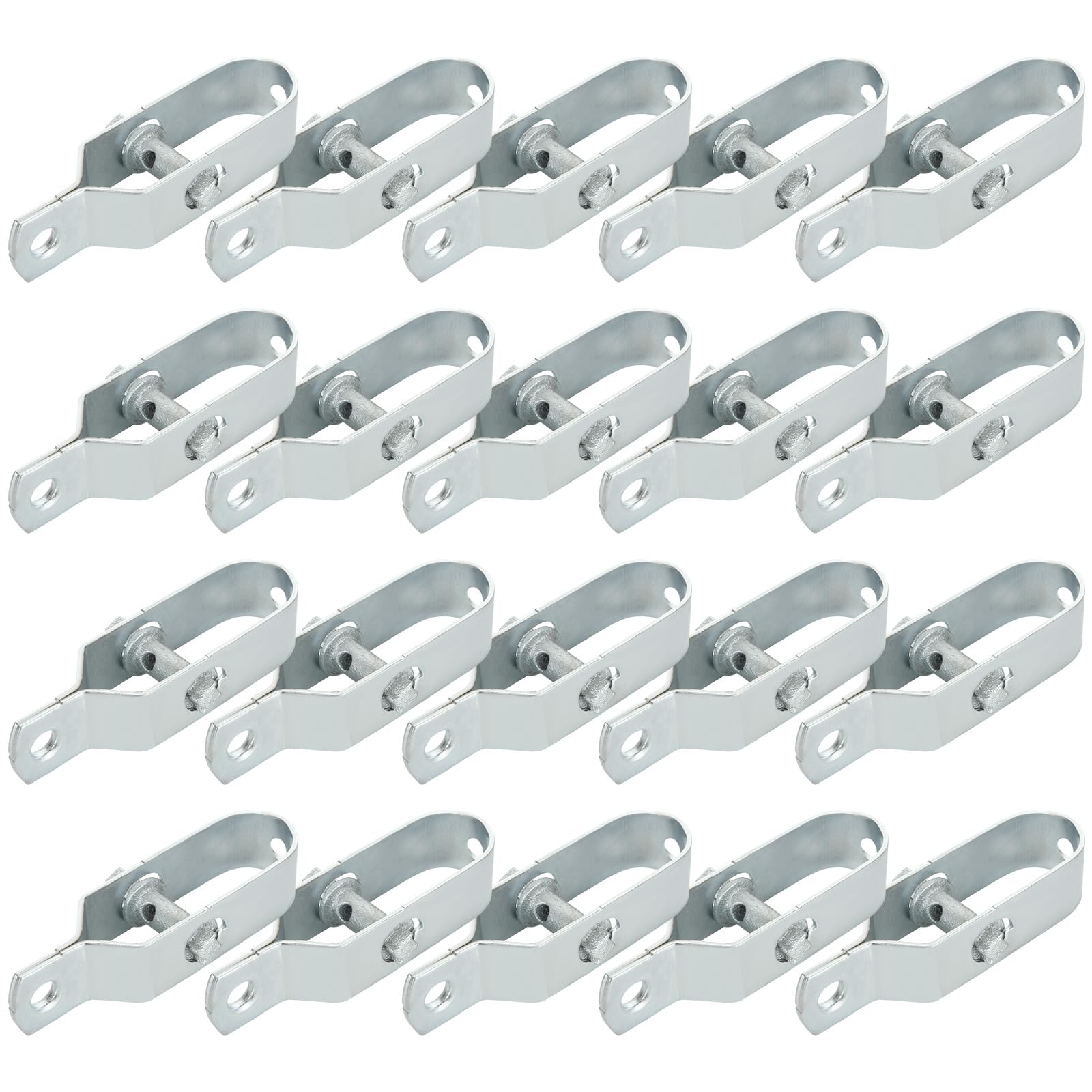 20 Stück Drahtspanner Verzinkt, Zaundrahtspanner 100 mm, Spanndraht Maschendrahtzaun für Zaun, Garten, Stahldraht, Antenne, Wäscheleine
