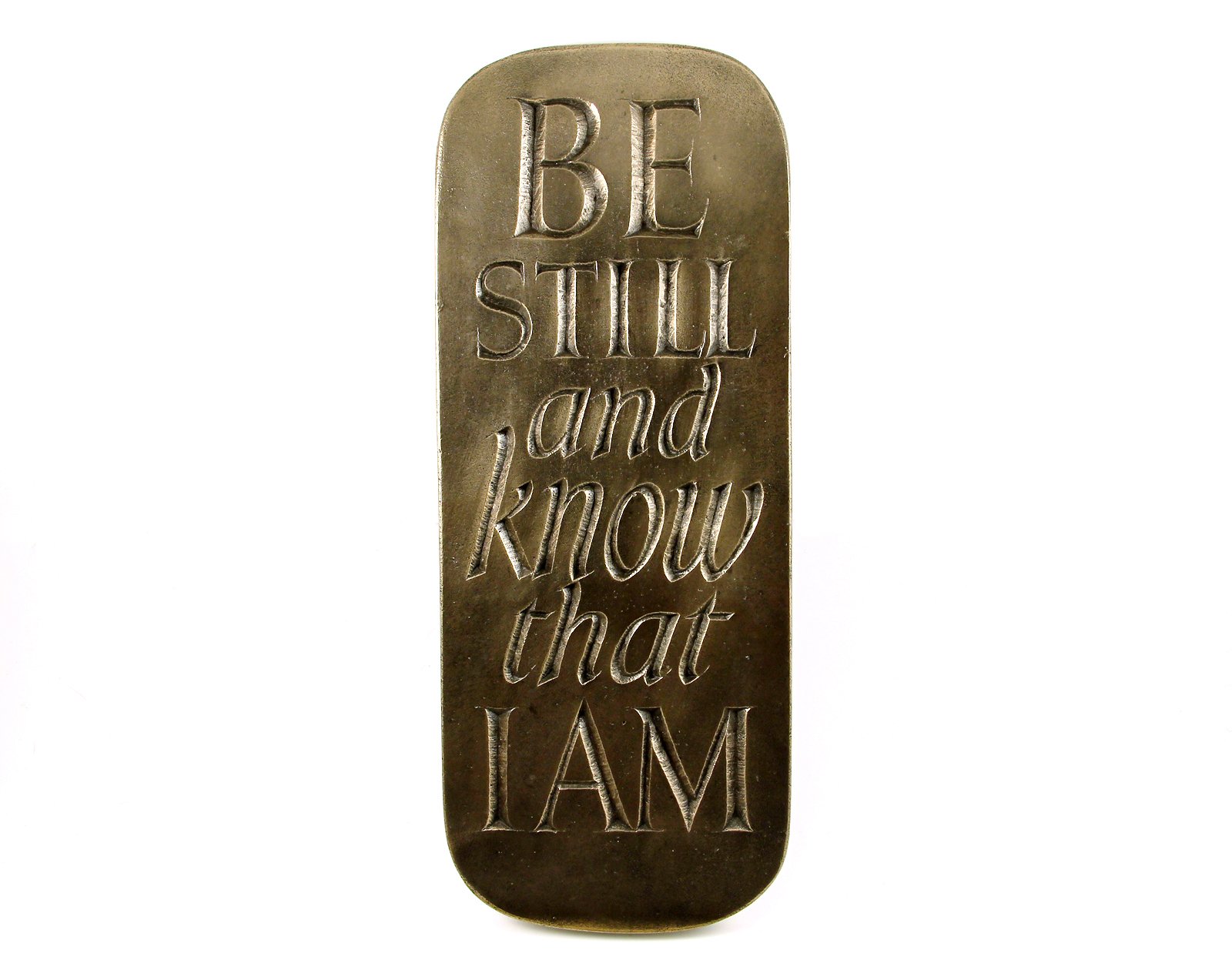 Wildgoose Bronze Wild Goose "Be Still And Know That I Am" Finish Plaque