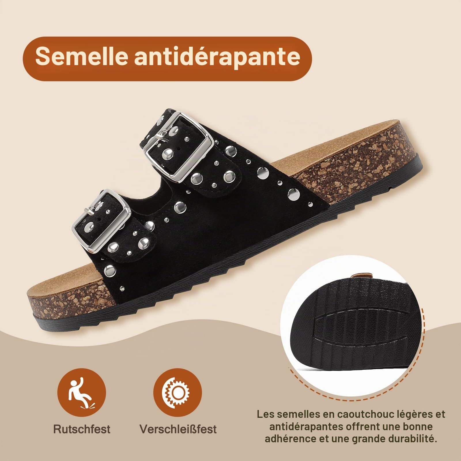 Sandales Enfant Chaussons Garçon Pantoufles Fille avec Boucle Réglable, Sabots Mules D'été de Bain Confortables Intérieur Extérieur