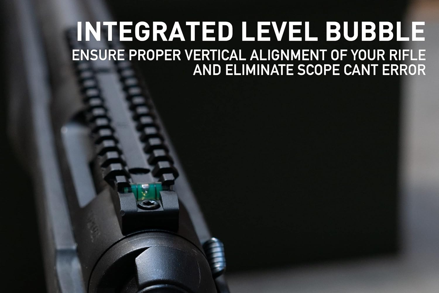 Monstrum Picatinny Rail Mount for Savage 110 Accu-Trigger Model Rifles with Integrated Level Bubble | Compatible with Round Back Receiver Savage 110/10/11/12/14/16 | Short Action
