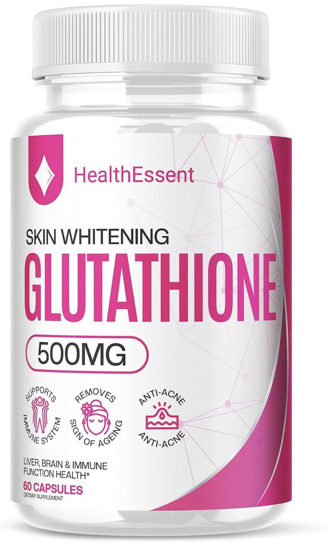 Glutathione Capsules Skin Whitening, +Collagen, Zimbabwe