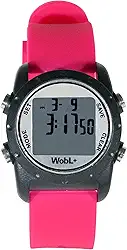 WobL + Menores e melhores alarmes vibratórios à prova d'água do mundo + cronômetro de contagem regressiva (rosa) Lembretes esportivos/medicinas/reuniões/penico, rosa, ys/m, Esportivo