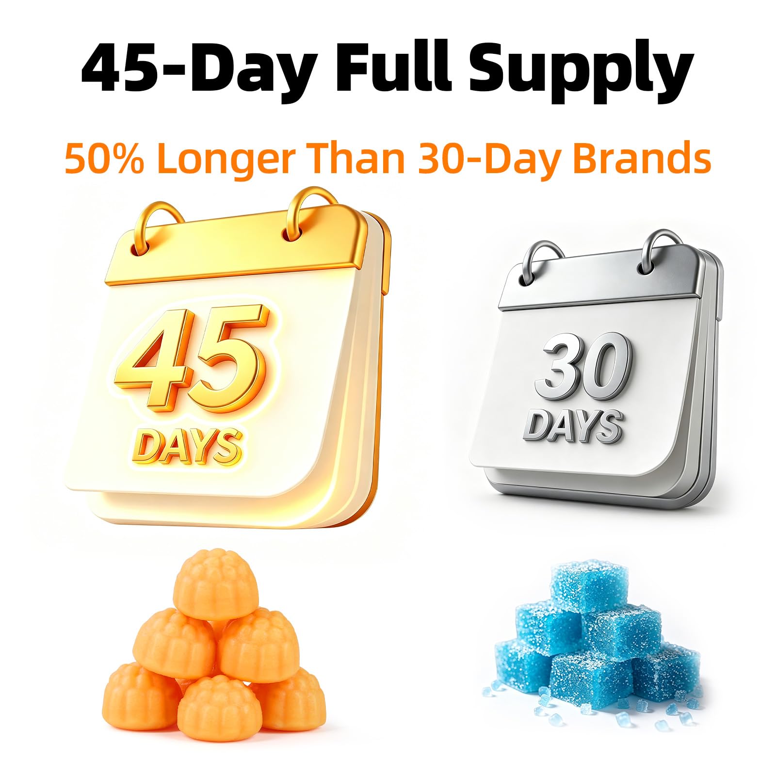 Creatine Monohydrate Gummies 5000mg for Men Women Mango 135 Count — Amazon image 4
