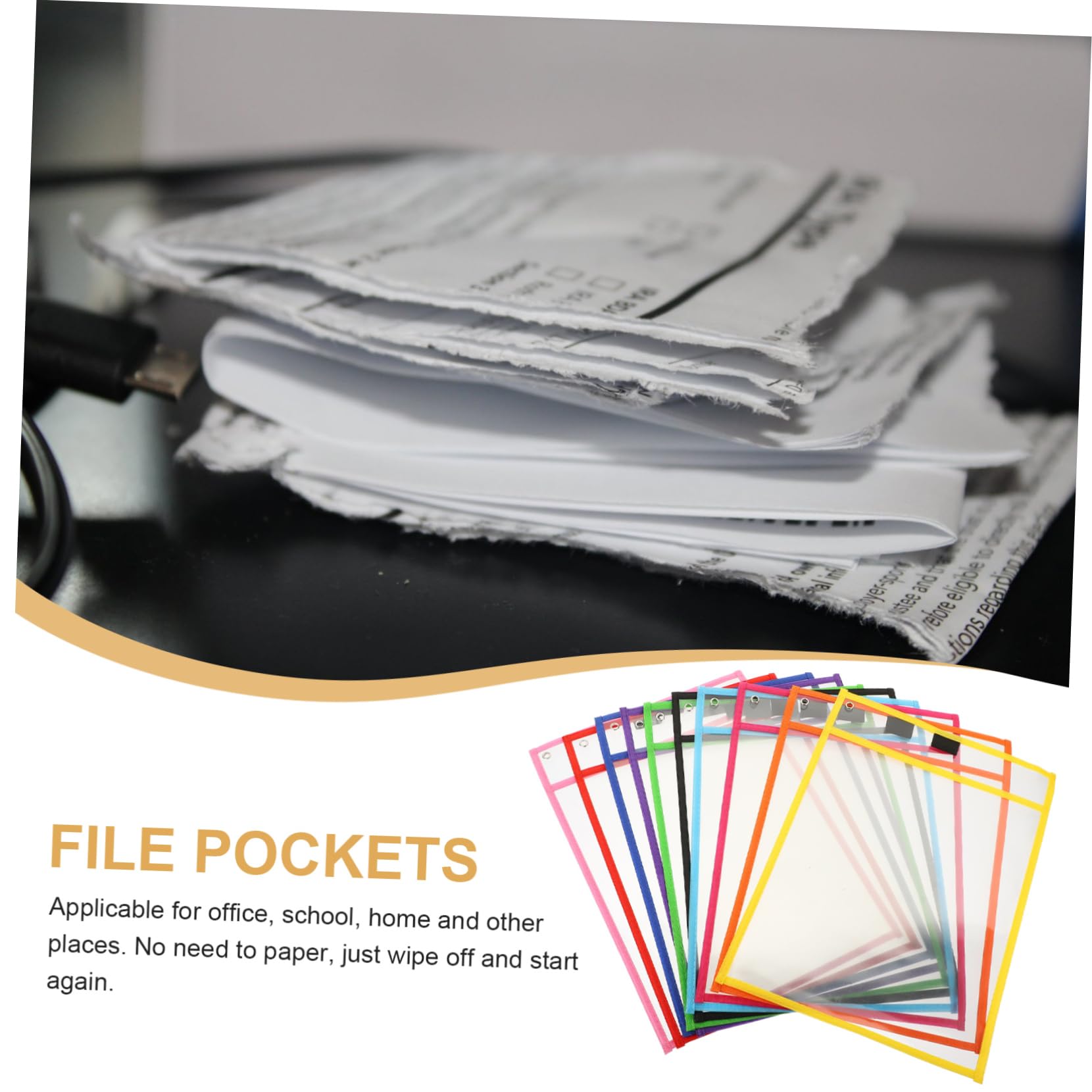 Festa Scuola Decor Cartelline Portadocumenti Pvc 10pezzi File Pocket
