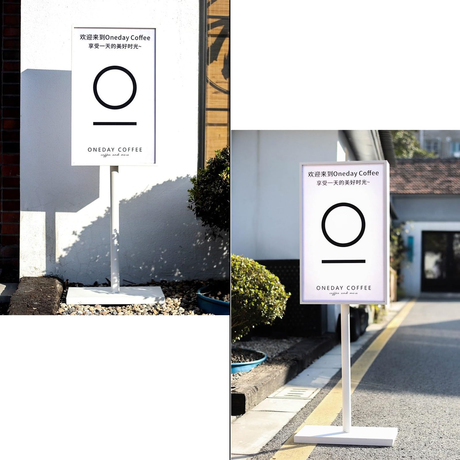Soporte para carteles con luz LED, soporte de suelo para exhibición al aire libre, soporte de póster para señalización, 40 x 70 x 120 cm, soporte versátil para carteles para eventos y promociones
