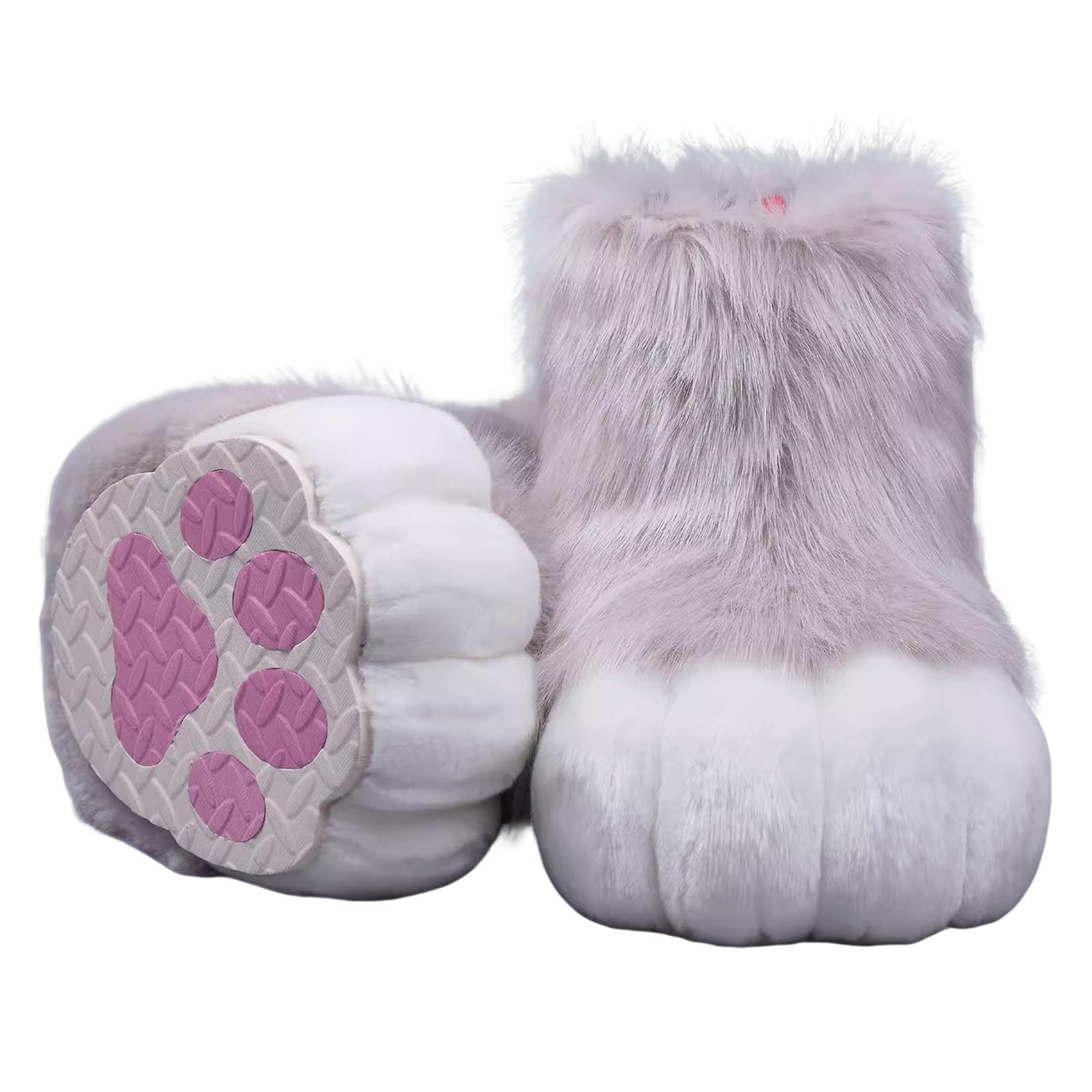 Fursuit Feet Paws,Furry Animal Paw Shoes with Non-Slip Sole