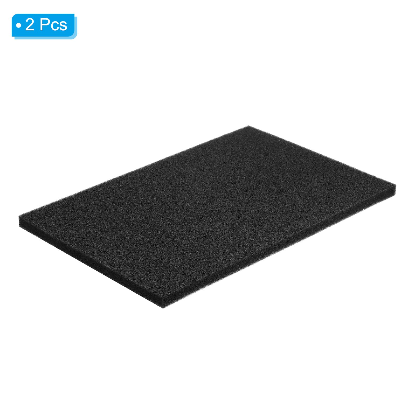PATIKIL Filtro Sostitutivo per Condizionatore d'Aria 24" x 16" x 1", 2pz Tampone Filtrante in Schiuma Ac per, Lavabile, Riutilizzabile, per Purificatori Aria Condizionata, Nero