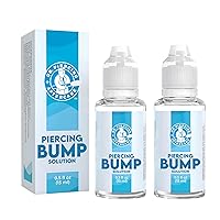 Vista 11 de Dr. Piercing Aftercare Keloid Bump Solution Drops 15mL - Fórmula salina suave con provitamina B5 para el cuidado de los golpes - Limpiador