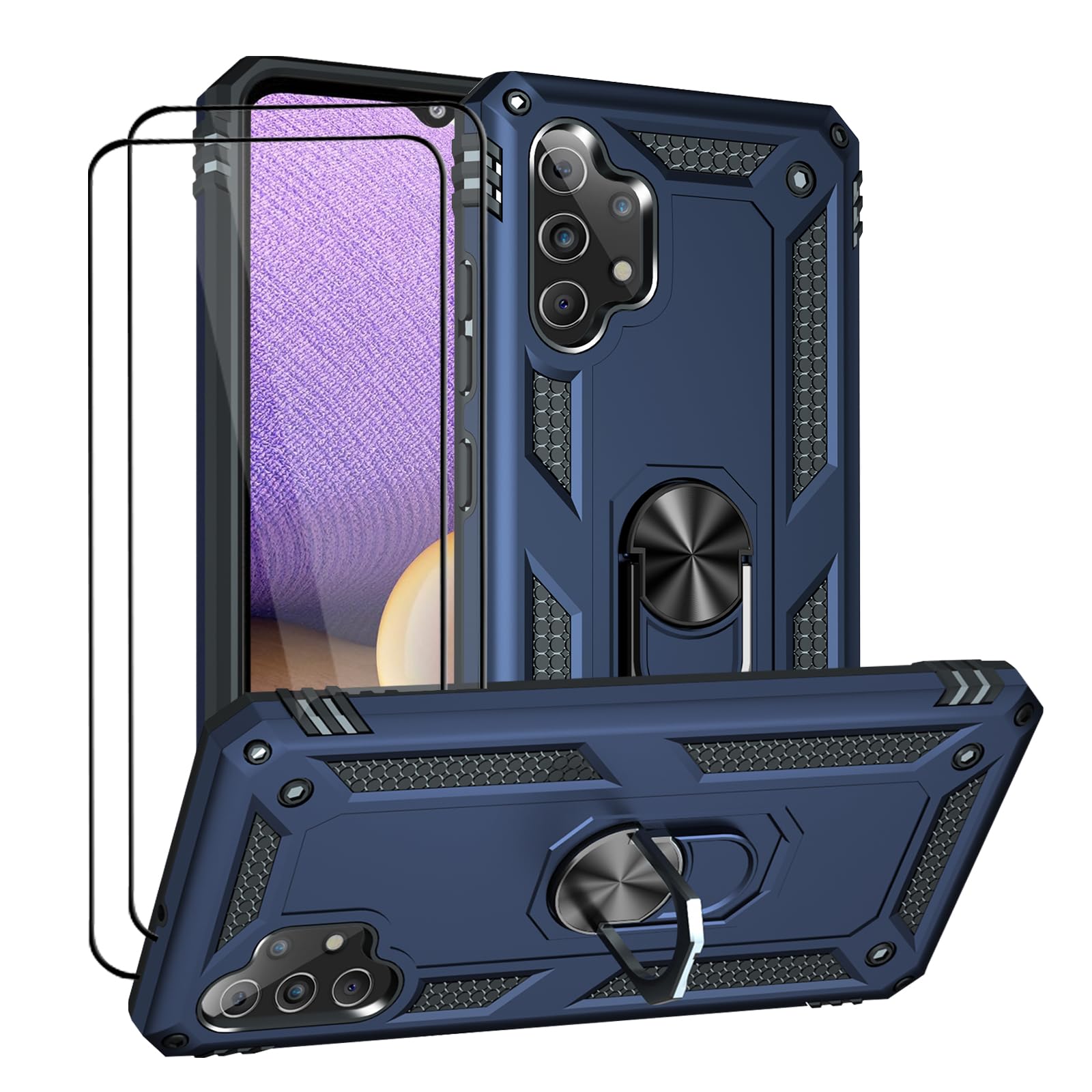 LEVIOSA Kompatibel mit Samsung Galaxy A32 Hülle mit 2 Schutz