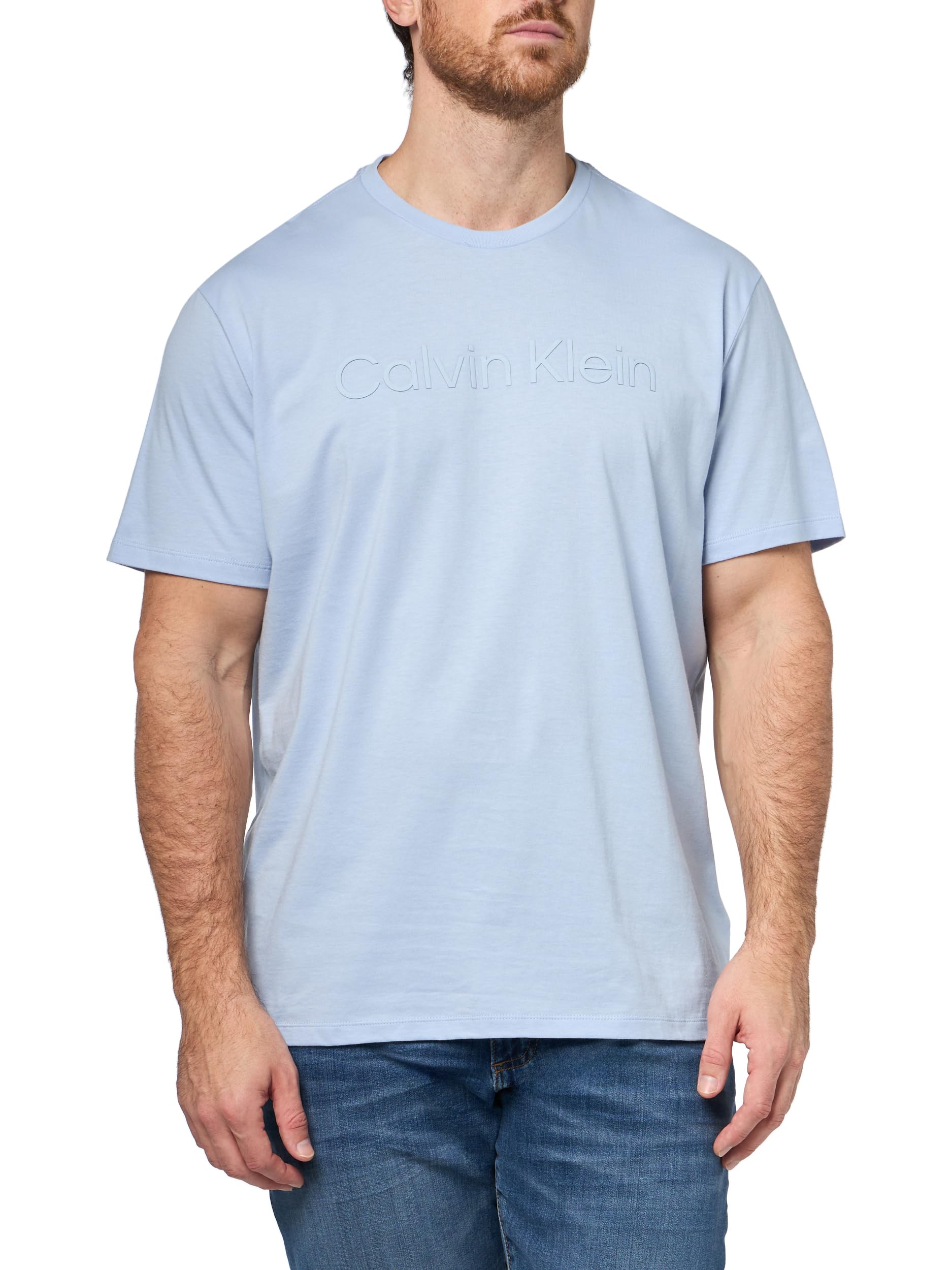 Calvin Klein Men's Relaxed Fit CK Logo Crewneck T-Shirt