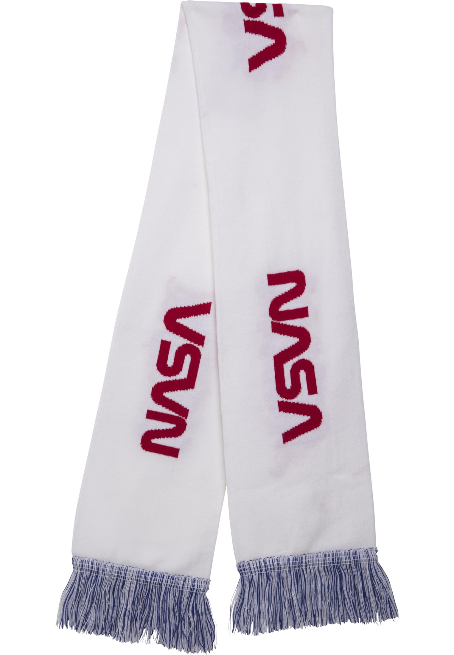 Mister Tee NASA Scarf Knitted Schal, wht/Blue/Red, one Size