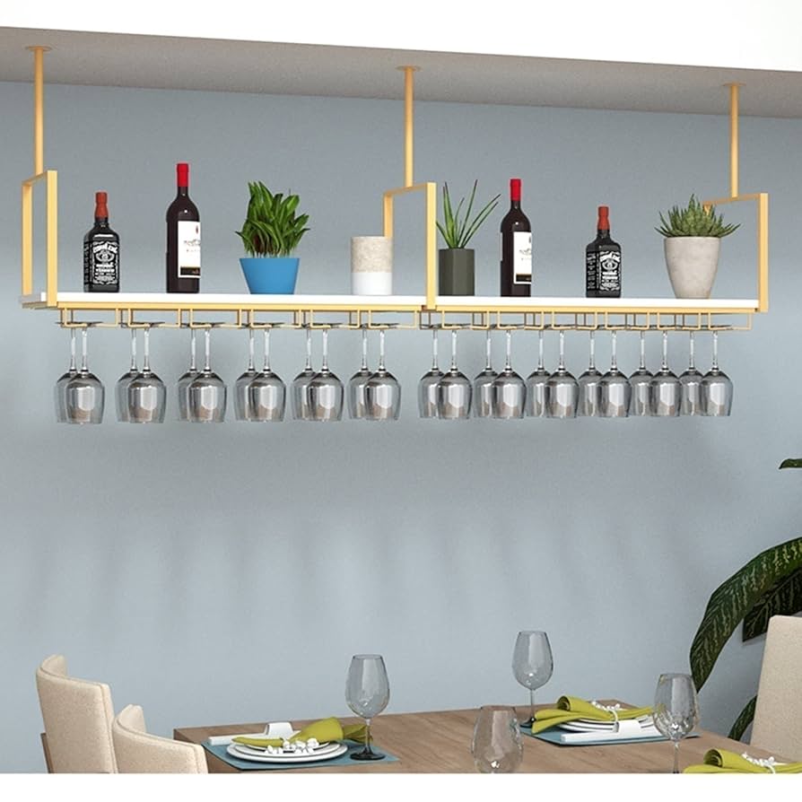 Amazon｜吊り下げワイングラスラック-壁掛けワインラック吊り