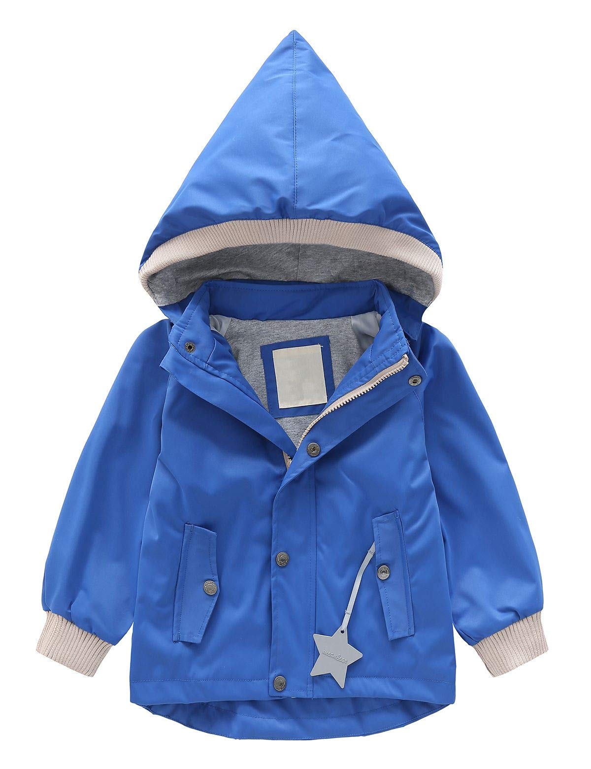 Echinodon Mädchen Outdoorjacke Gefüttert - Wasserabweisend & Winddicht Für Wandern & Camping