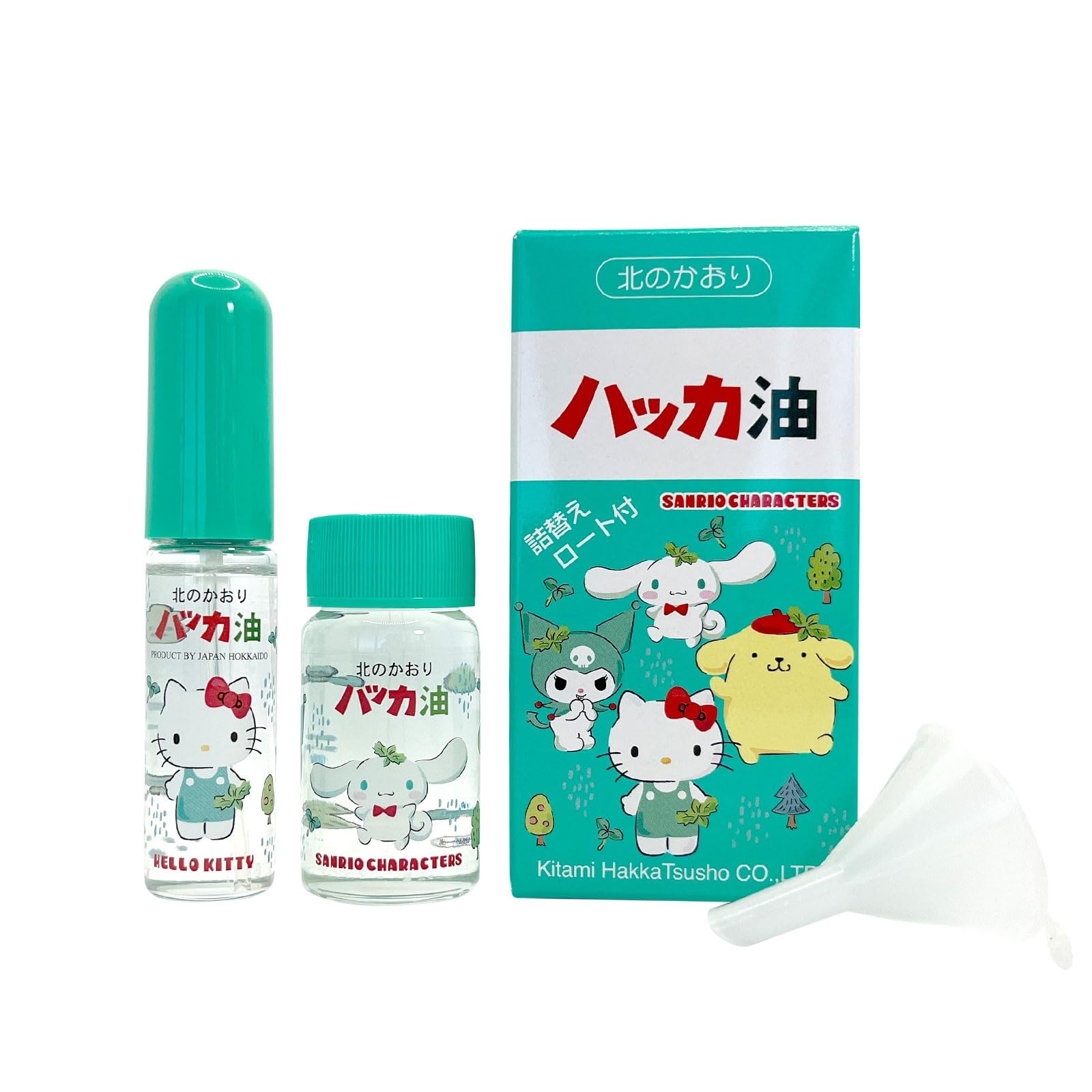 ハッカ油シマエナガ　パッケージ　10本セット Amazon | 北見ハッカ通商 ハッカ油セット サンリオキャラクターズ