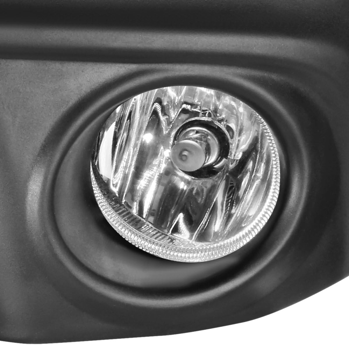 Auto Dynasty Fog Lights Assembly Compatible with 2016 2017 Honda Civic Sedan Coupe Front Bumper Driving Fog Lamps w/Switch and Bezel, Driver and Passenger Side, Clear Lens