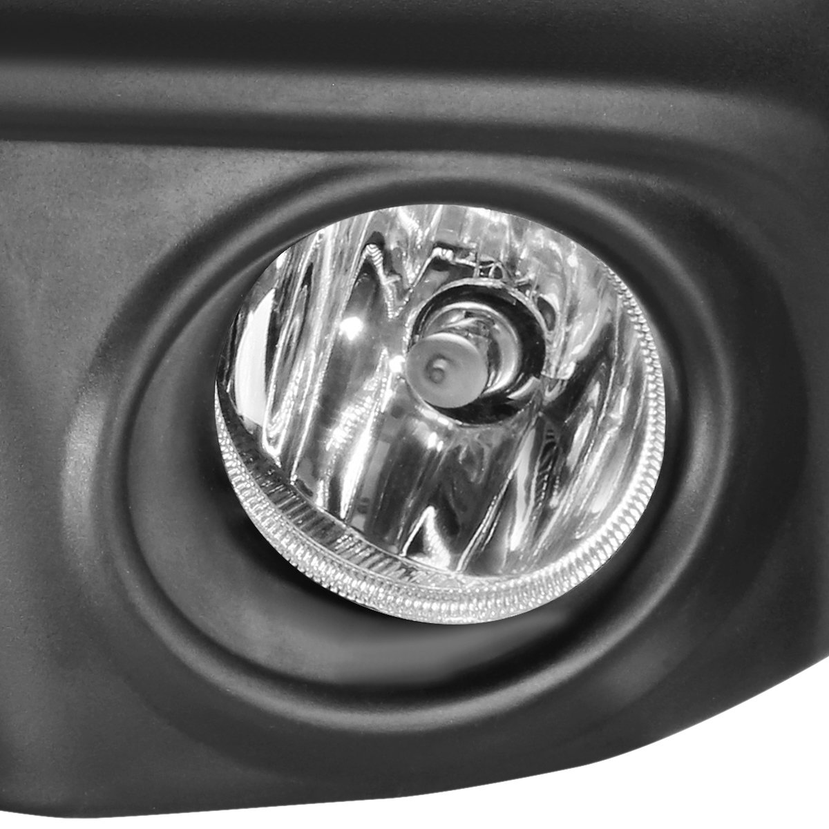 Auto Dynasty Fog Lights Assembly Compatible with 2016 2017 Honda Civic Sedan Coupe Front Bumper Driving Fog Lamps w/Switch and Bezel, Driver and Passenger Side, Clear Lens