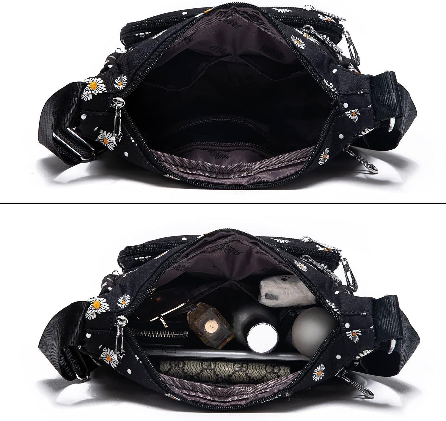 Women Shoulder Handbag Roomy Multiple Pockets Bag Ladies Crossbody Purse Tote Top Handle Satchel - Image 5