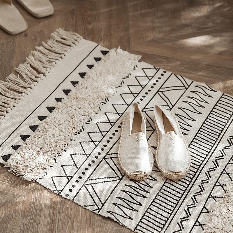 MY-RUG Vlekkernijtapijt kleurrijk 60 x 110 cm - blauw groen