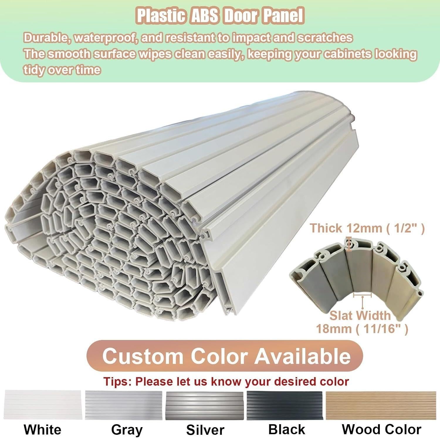 Ante a soffietto a fisarmonica Kit porta serranda for armadio da cucina, scorrevole pieghevole salvaspazio(White,40x120cm/16x47in)