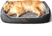 Vista 11 de Camas Ortopédicas para Perros Medianos, Cama Sofá para Perros de Espuma Duradera de Caja de Huevos con Funda Extraíble Lavable, Forro Impermeable