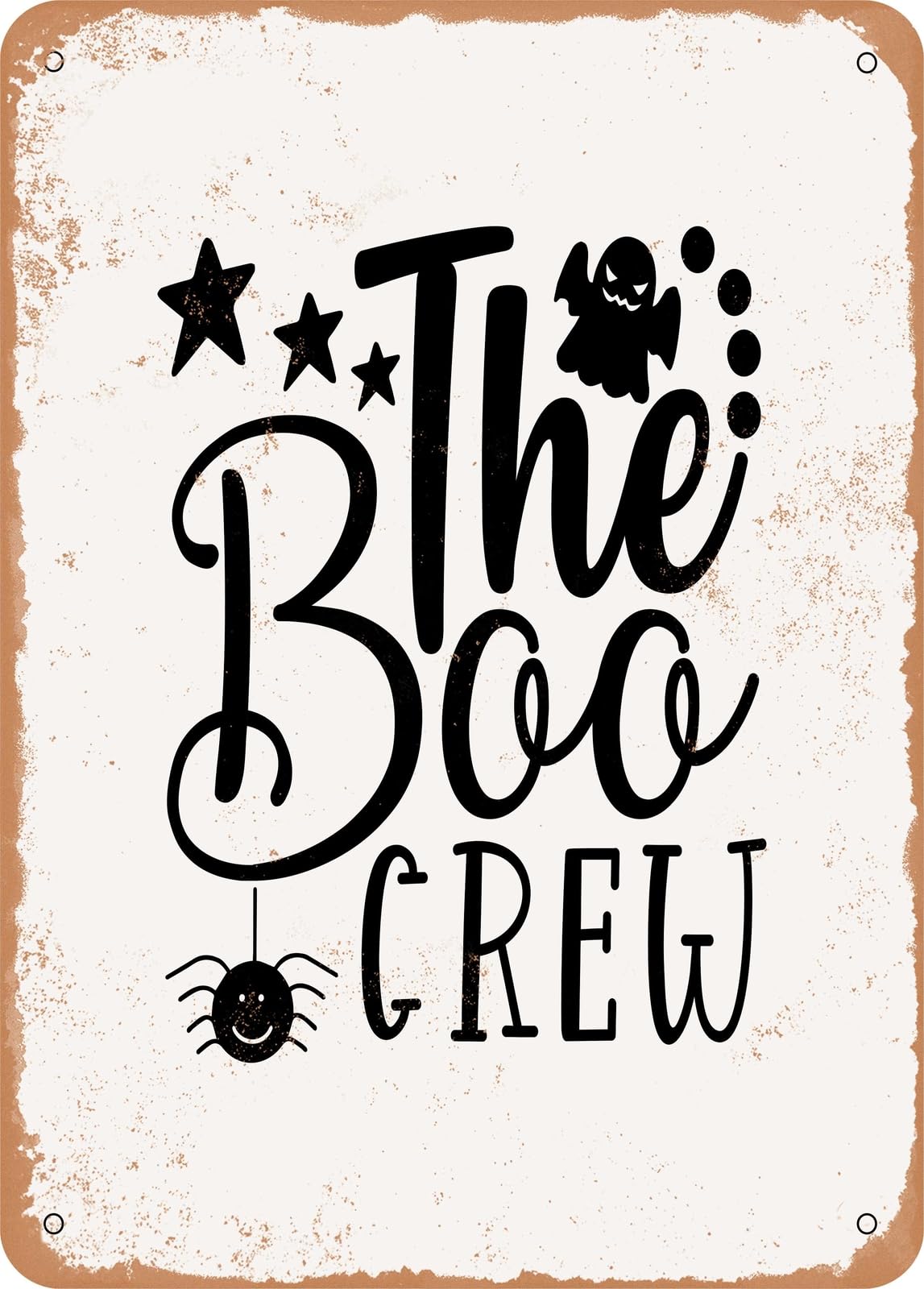 Metal Sign - The Boo Crew - Vintage Look home decor