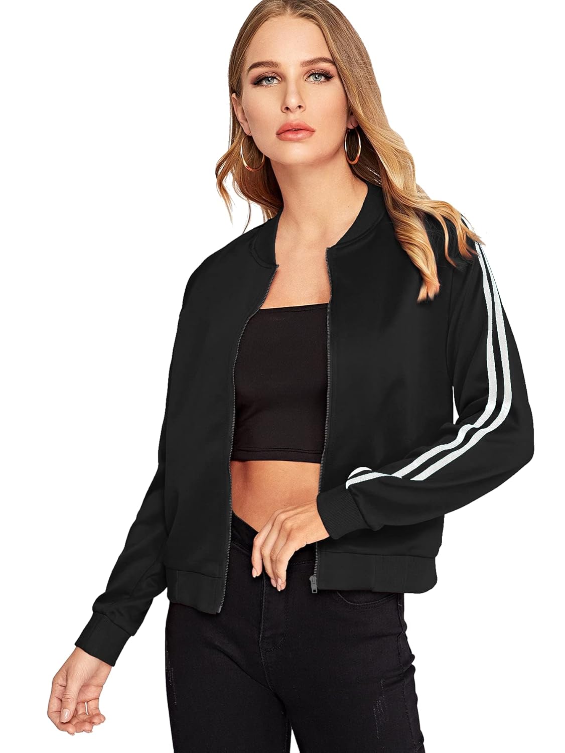 Fabricorn Women’s Fleece Round Neck Standard Length Jacket Fabricorn Women’s Fleece Round Neck Standard Length Jacket