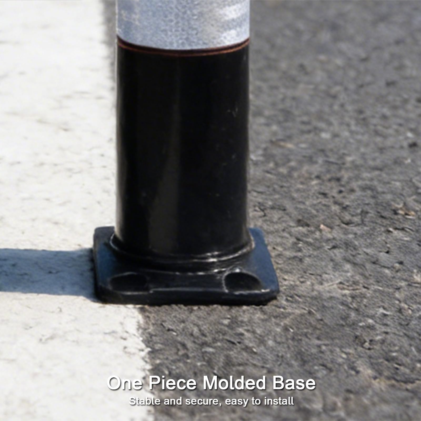 Conos Señalizacion de 80 Cm, Poste de Límite de Caucho, Moldeado en Una Sola Pieza, Alta Reflectividad, para Calles, Zonas Residenciales y Estacionamientos (2 Unidades)(Blue)
