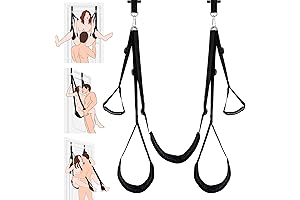 Door Sex Swing with Seat -Felt Cushion, with Adjustable Straps, Sexy Slave Bondage Swing