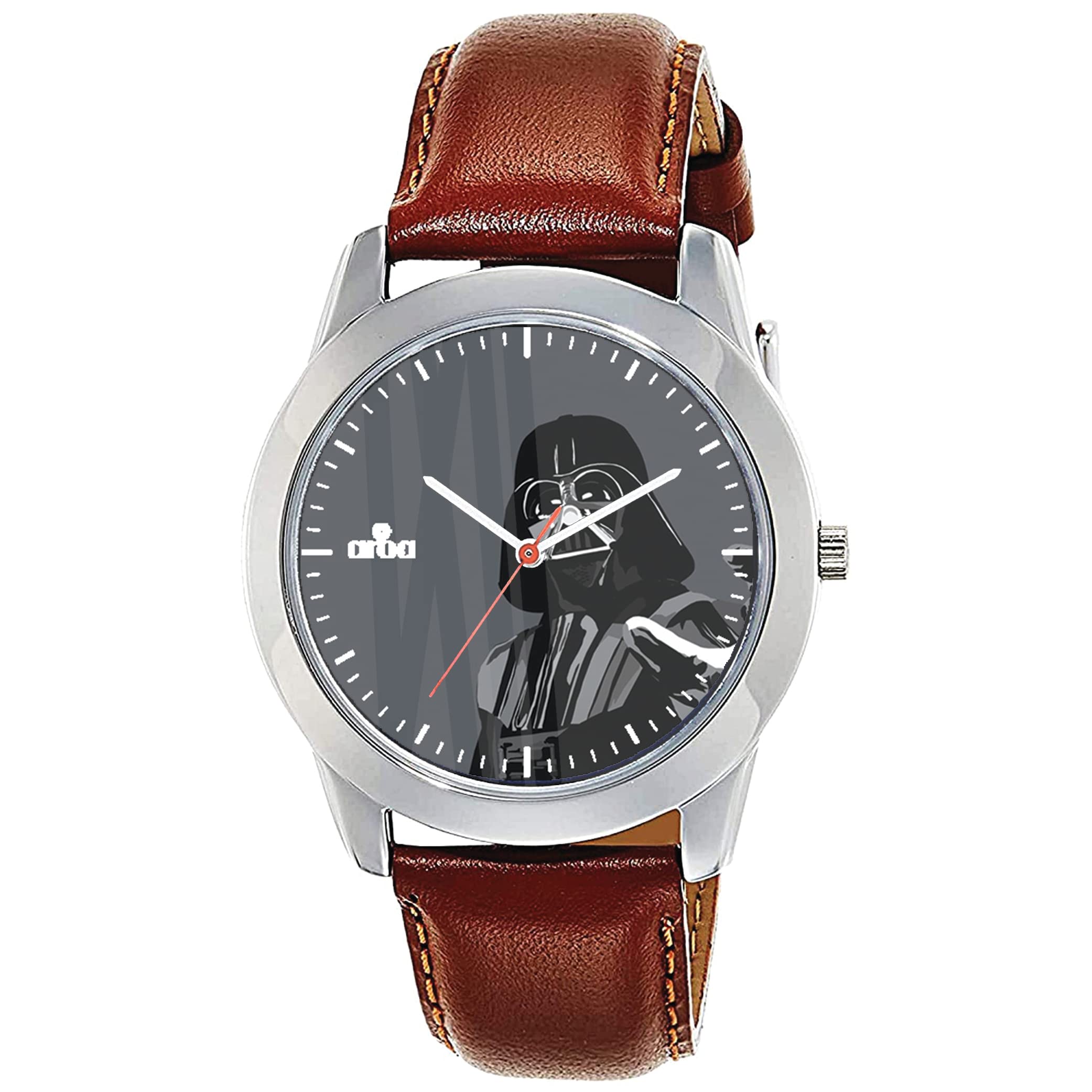 AROA Watch New Watch for Darth Vader 334 Black Metal Type Analog Brown Strap Watch Grey Dial for Men Stylish Watch for Boys (B0C2QMFBXT) Amazon Price History, Amazon Price Tracker