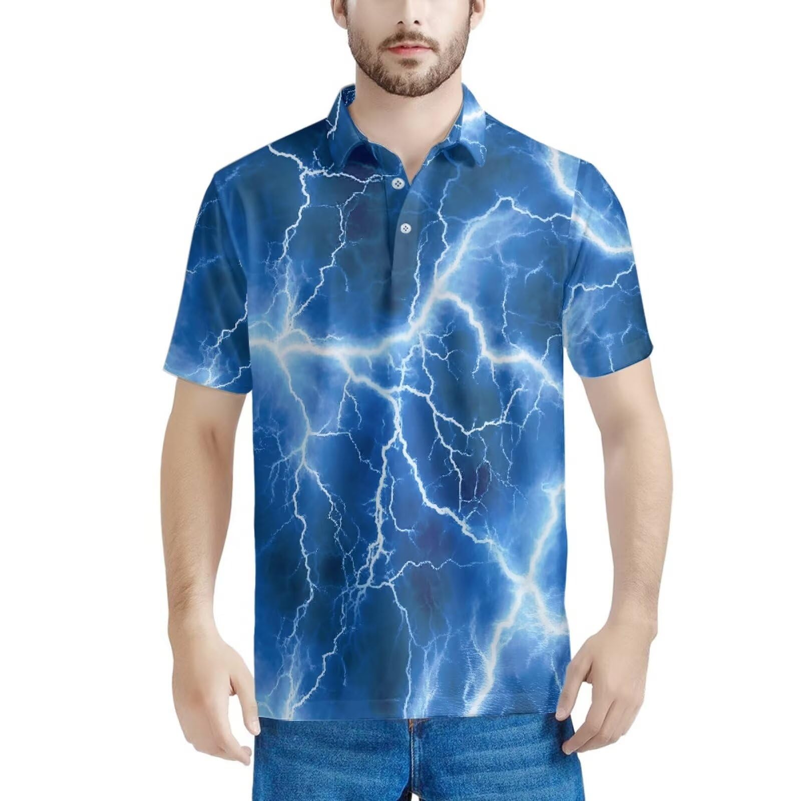 HUGS IDEA Retro Men's Casual Shirt Skull Short Sleevee T-Shirts