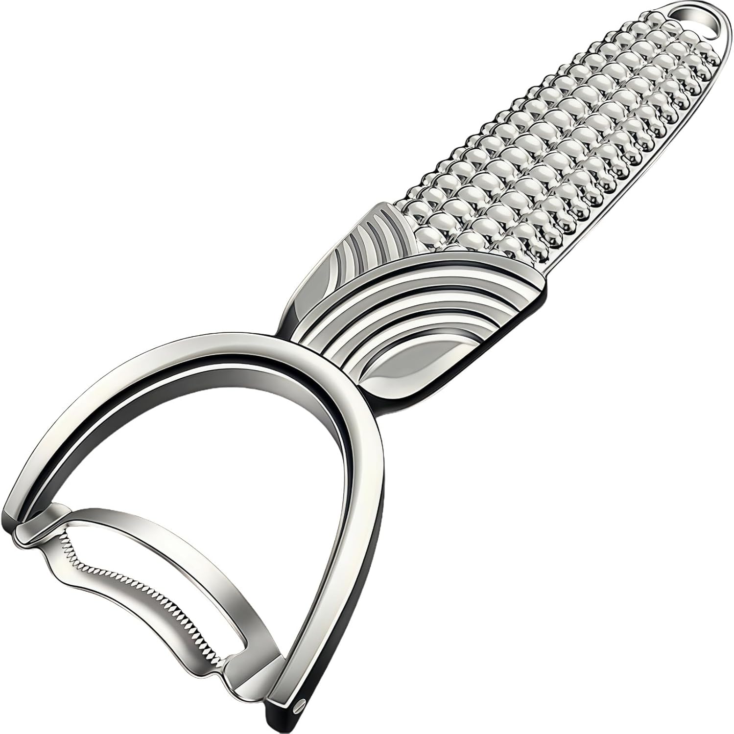 Stainless Steel Corn Peeler & Stripper Tool for Easy Kernel Removal