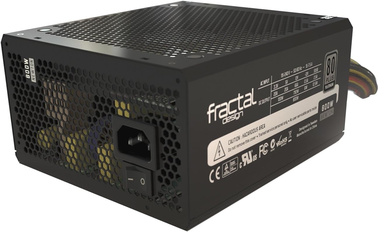 Fractal Design Newton R3 800-Watt 80 PLUS Platinum Certified Modular ATX12V/EPS12V 800 Power Supply FD-PSU-NT3B-800W