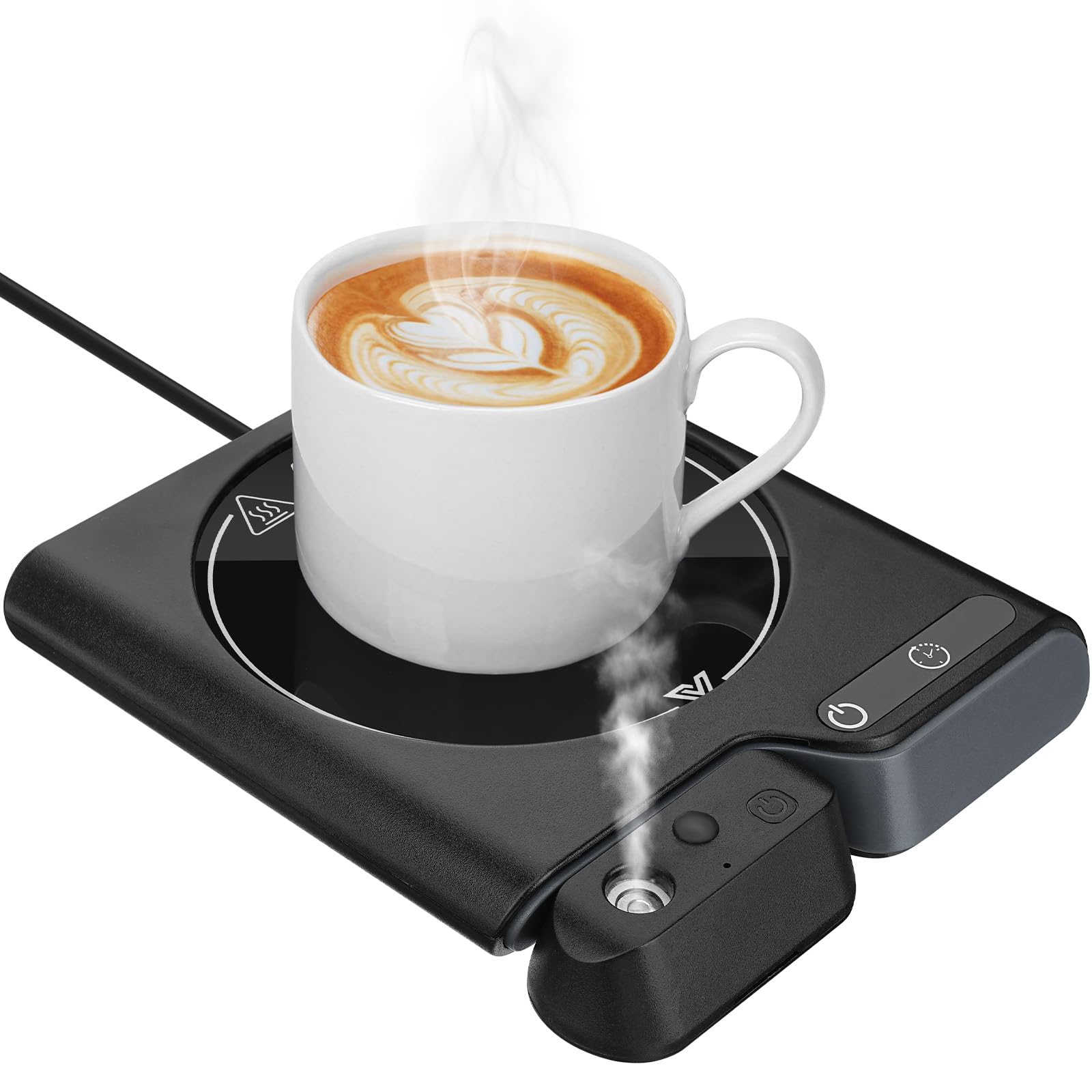Caffè Mug Warmer, Cup Warmer per la casa ufficio con 4 impostazioni di temperatura (55-85 ℃) e 12 ore Timer Auto-Off funzione per il riscaldamento Teiera piastra tè latte caffè
