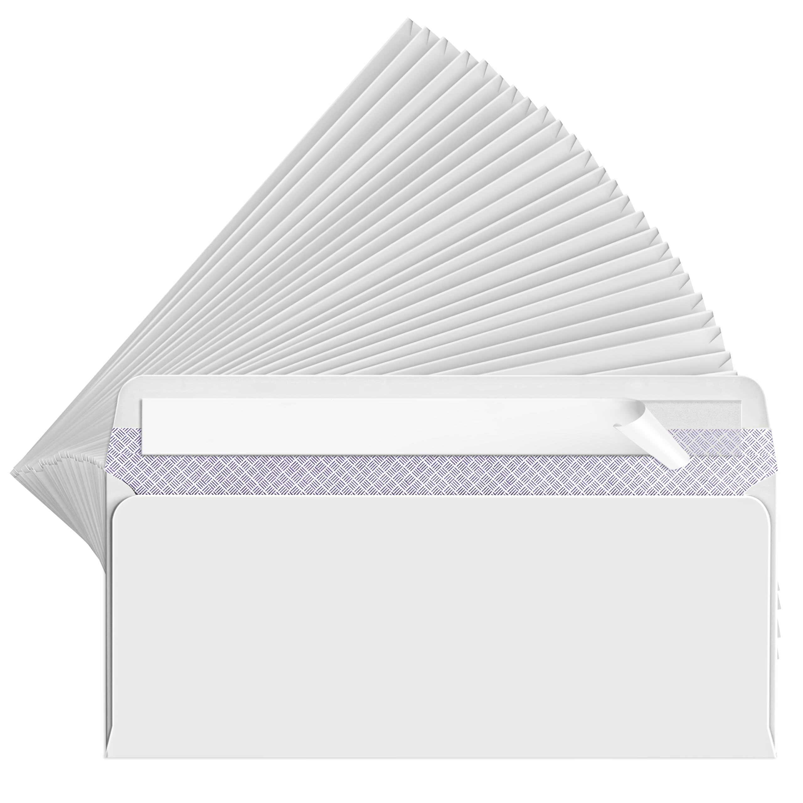 #10 Envelopes Letter Size Self Seal, White Security Envelopes Peel and Seal for Business Mailing, large Legal Size Plain Envelopes 4-1/8 x 9-1/2 Inches (30 Count)